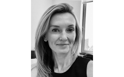 A monochrome image of Ms Jennifer Tucker.